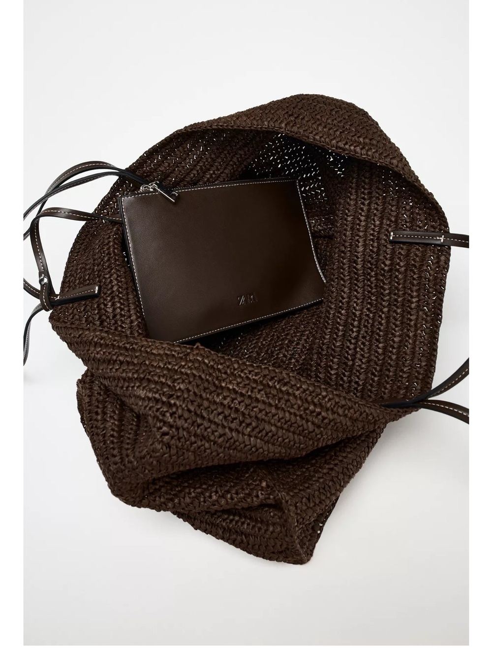 ZARA WOVEN TOTE BAG - Picture 3 of 6